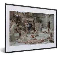 PosterMonkey Fotolijst incl. Poster - Women of Amphissa - Lawrence Alma Tadema - 40x30 cm - Posterlijst
