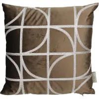 HD Living Sierkussen Geometric Brown 45 x 45 cm