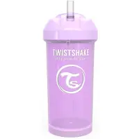 Twistshake TWIST SHAKE rietjesbeker 360 ml in pastel paars