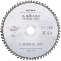 Metabo ALUMINIUM CUT PROFESSIONAL 628447000 Cirkelzaagblad 254 x 30 x 2 mm Aantal tanden: 72 1 stuk(s)