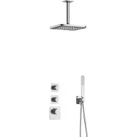 Hotbath Gal IBS40CR High Flow inbouwdouche met plafondbuis chroom