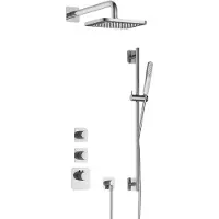 Hotbath Gal IBS40CR High Flow inbouwdouche met glijstang chroom
