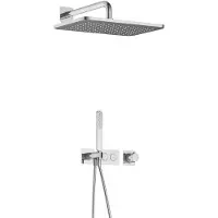 Hotbath Gal IBS41CR inbouwdouche met 27x40cm hoofddouche chroom