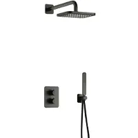 Hotbath Gal IBS40ABGP inbouwdouche geborsteld gunmetal PVD