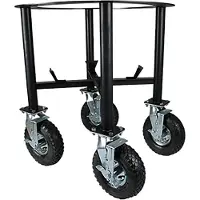 Yakiniku Kamado Onderstel - XLARGE - All Round - 22 inch - RVS - Kamado Onderstel met Wielen