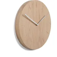 Applicata Watch Out wandklok eiken eiken-staal