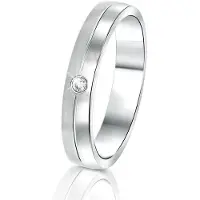 Lucardi Ring zilver / transparant