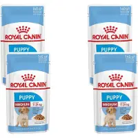 Royal Canin Shn Medium Puppy Pouch - Hondenvoer - 4 x 10 x 140 g