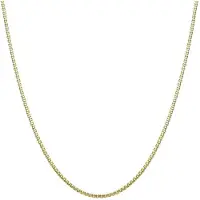 Lucardi Dames Ketting Venetiaanse schakel 0,55mm - 14 karaat goud - Ketting - Cadeau - 60 cm - Geelgoud
