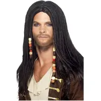 Smiffys Piratenpruik met kralen