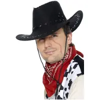 Smiffys Zwarte cowboyhoed