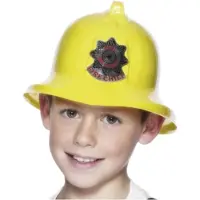 Smiffys Gele brandweerhelm voor kinderen