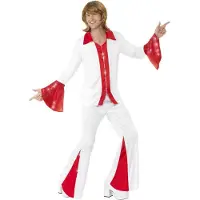 Smiffys Dressing Up & Costumes | Costumes - 70s Disco Fever - Super Trooper Male Costume