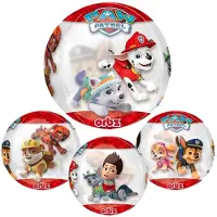 Partyking - Ballon - Folie - 40 x 38cm - Rood/Wit - 1 stuks