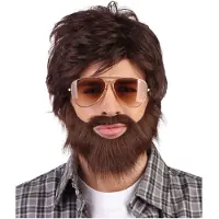 Boland Pruik met baard en snor