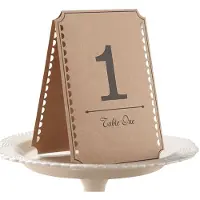 Ginger Ray Tafelnummers Kraft - 12 stuks