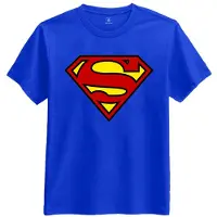 Merkloos Superman logo t-shirt heren - S - Feestshirts