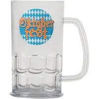 Boland Tafeldecoratie - Glazen - Bierpul - Oktoberfest - Bierfeest - Plastic -14cm