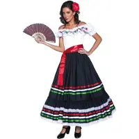 Vegaoo Verkleedkostuum Spaanse danseres voor dames Feestkleding - Verkleedkleding - Medium
