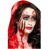 Smiffys - Latex Claw Wound Scar Nepwond - Rood
