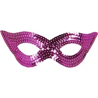Widmann Roze oogmasker pailletten