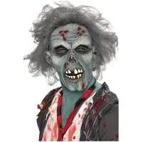 Smiffys Zombie masker (grijs)