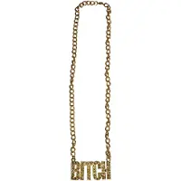 Espa Ketting goud "bitch"