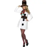 Vegaoo Sneeuwpop pak voor dames - Verkleedkleding - Medium