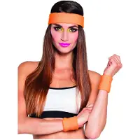 Boland Zweetbanden neon oranje, 3st.