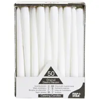 Papstar kaars 22mm wit 50 stuks pak