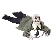 Widmann Kruipende skelet decoratie met licht en geluid Halloween