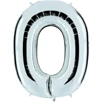 Ballongkungen AB Folieballon letter O zilver (100cm)