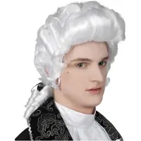 Boland Traciks pruik Baroque heren wit