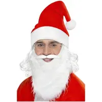 Partyking - Santa Dress Up Kostuum Accessoire Set - Rood/Wit