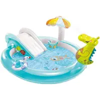 Intex - Gator Play Center Opblaaszwembad met glijbaan - 201 x 170 x 84 cm