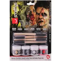 Smiffys Zombie liquid latex set (Meerkleurig)