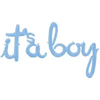 Amscan Folie Ballonnen 'It's A Boy' Pastel Blauw