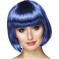 Boland Traciks Pruik bobline cabaret blauw