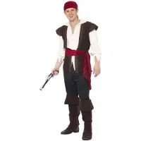 Smiffys Compleet piratenpak | Piraat kostuum heren maat XL (56-58)