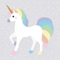 Papstar Servetten Unicorn 3-laags 33x33cm