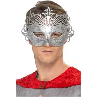 Smiffys Venetiaans masker Gladiator (zilver / metal)