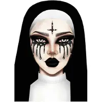 Leg avenue Possessed face jewels sticker