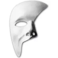 Carnival Toys Verkleedmasker Wit One-size