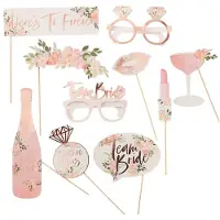 Ginger Ray Photo Booth Props ‘Bride to Be’ - 10 stuks