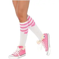 Leg avenue Witte kousen met hartjes