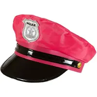 Partyking Politie pet neon pink | Neon policepet (neon pink)