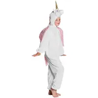 Boland Dierenkostuum eenhoorn | unicorn onesie (wit en roze, 116)