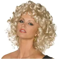 Smiffys Grease-pruik voor dames - Verkleedpruik - One size