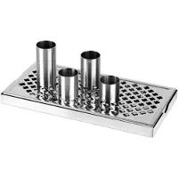 Partyking RVS Lekbak / opvangbak met Lekrooster - Vaatwasserbestendig - 305mm x 152mm -