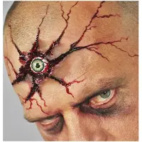 Grimas - Grimeeroog - Plastic Kunstoog - Bruin - 1001